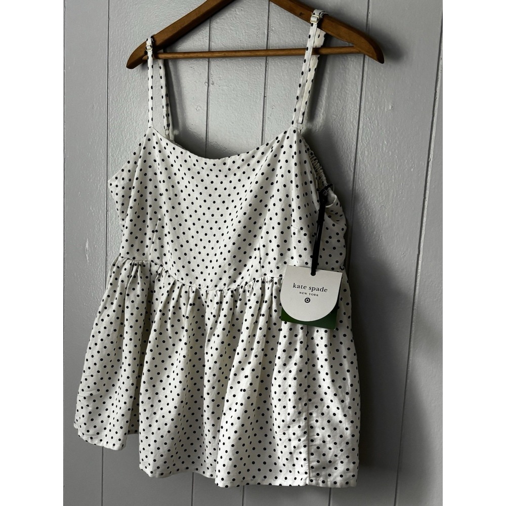 Kate Spade x Target New York Polka Dot Baby Doll Tank Top New No Tag XXL 0303